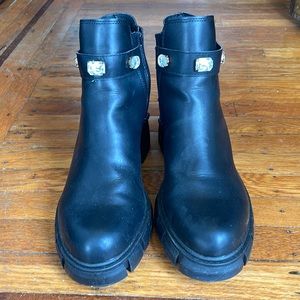 Madden Girl lug sole booties